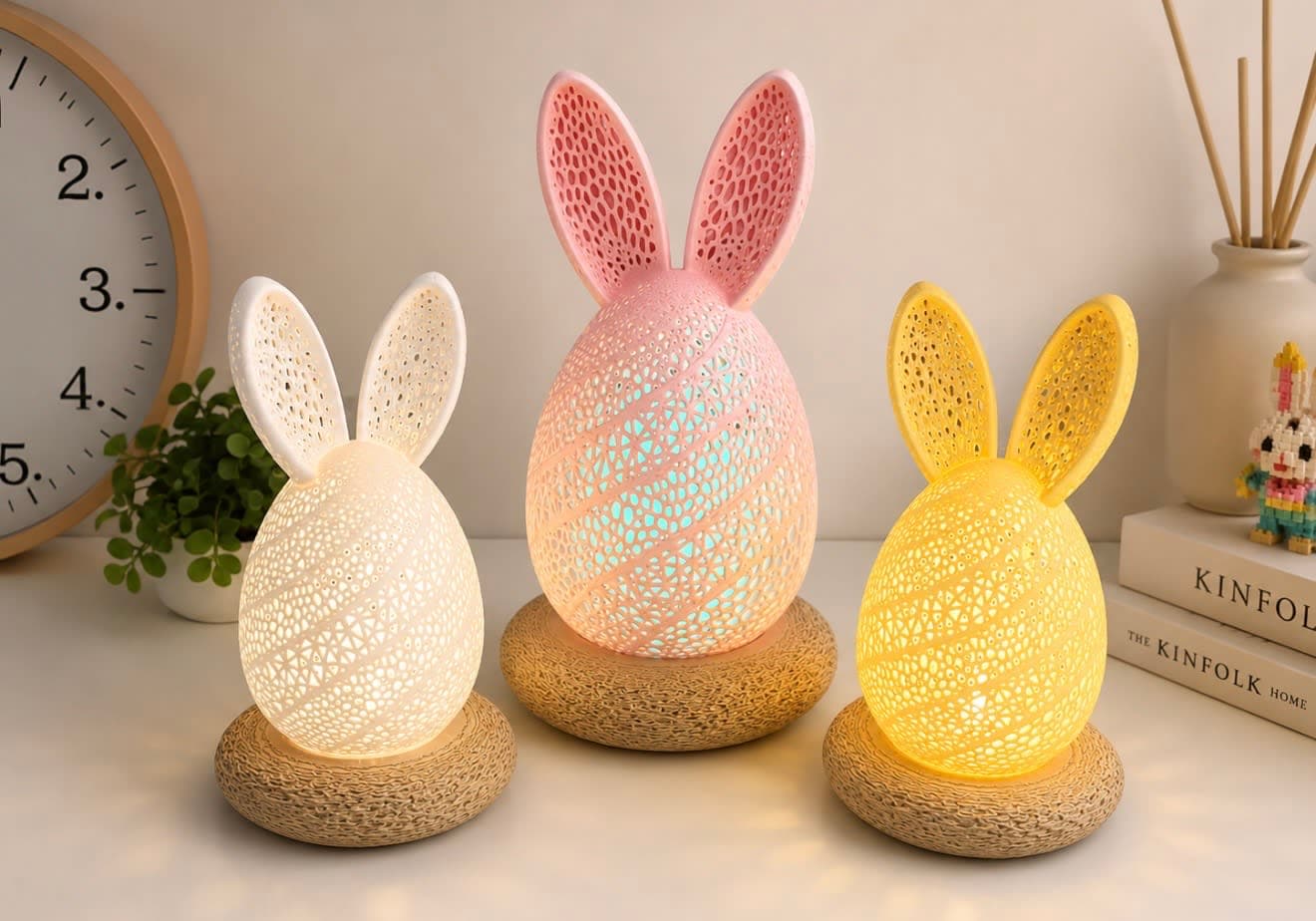 Bunny Bunny – Đèn Thỏ Trang Trí 3D Cao Cấp