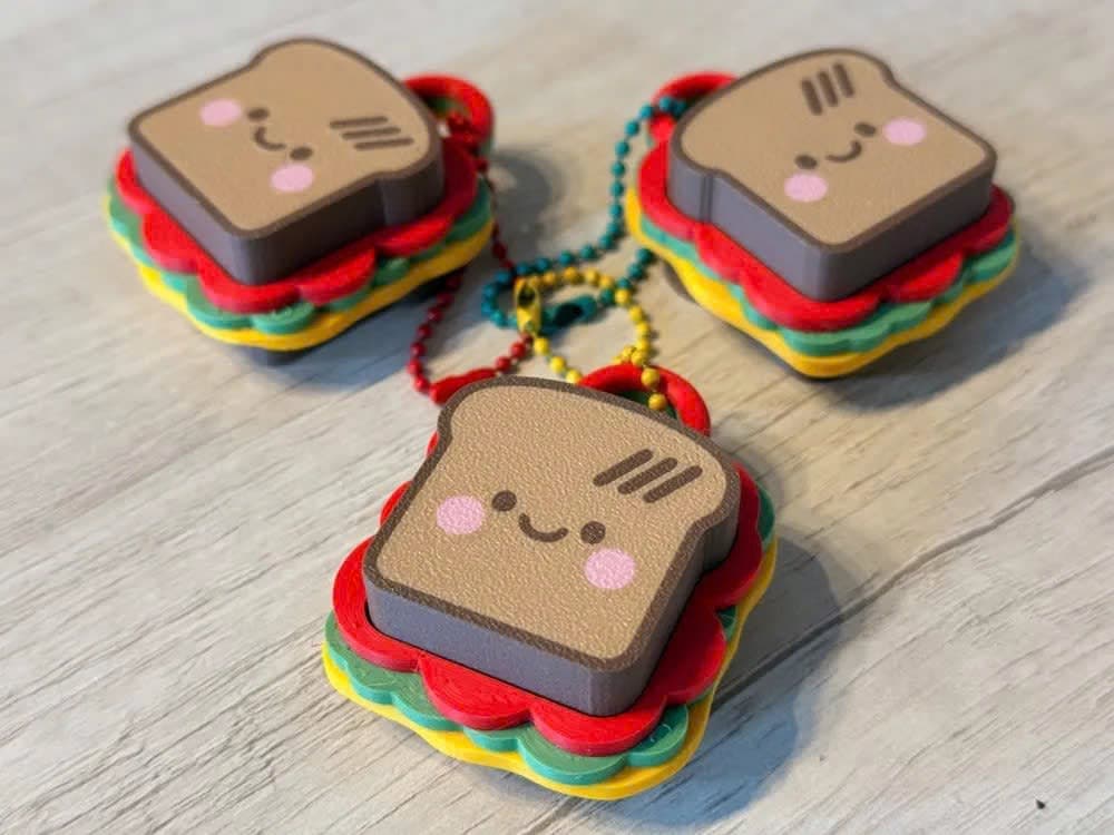 SANDWICH CLICKER KEYCHAIN
