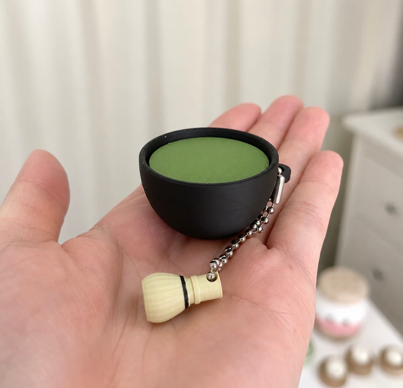 MATCHA CLICKER KEYCHAIN